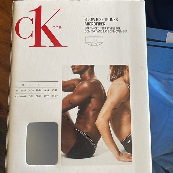 CK One men’s Low Rise 3-Trunk Microfiber size S.NWOT - Picture 5 of 6